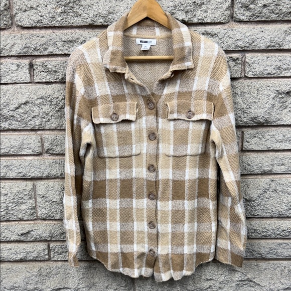 William Rast Tan Plaid Jacket - Picture 1 of 5